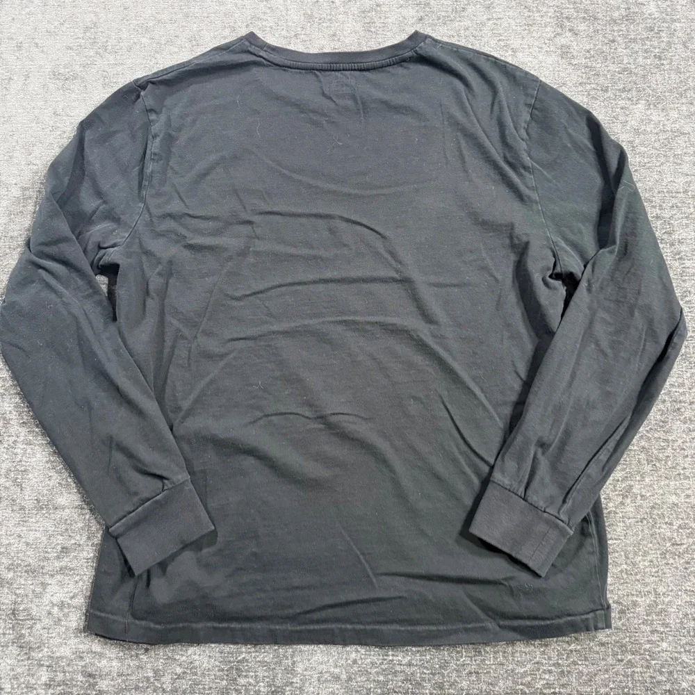 Polo Ralph Lauren Mens‎ Custom Slim Fit Long Sleeve T-Shirt Black Red Pony Large
